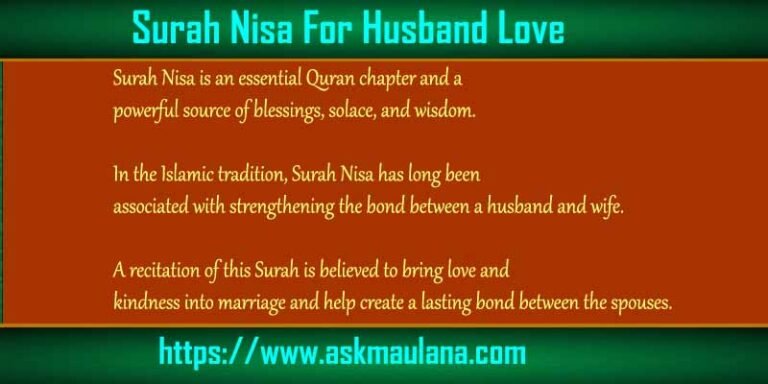 Proven Surah Nisa Ayat For Marriage Ask Maulana